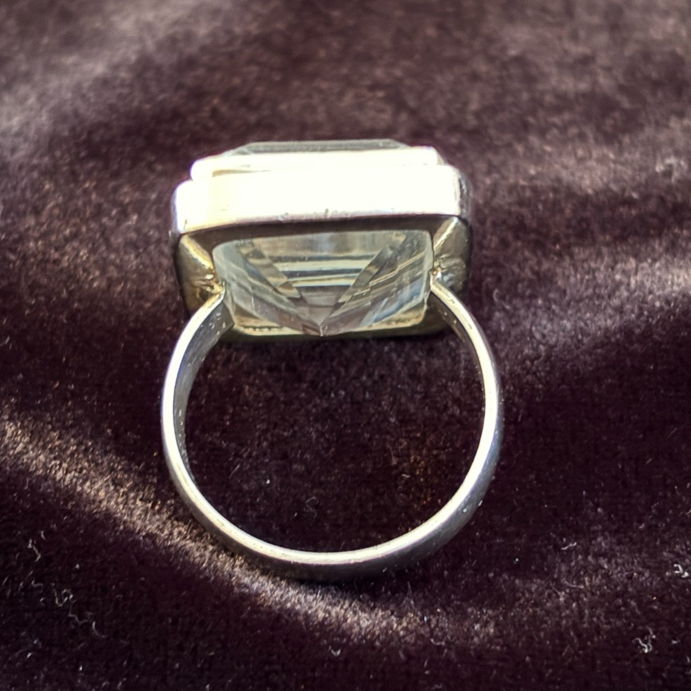 Elegant Silver Statement Ring - image 4